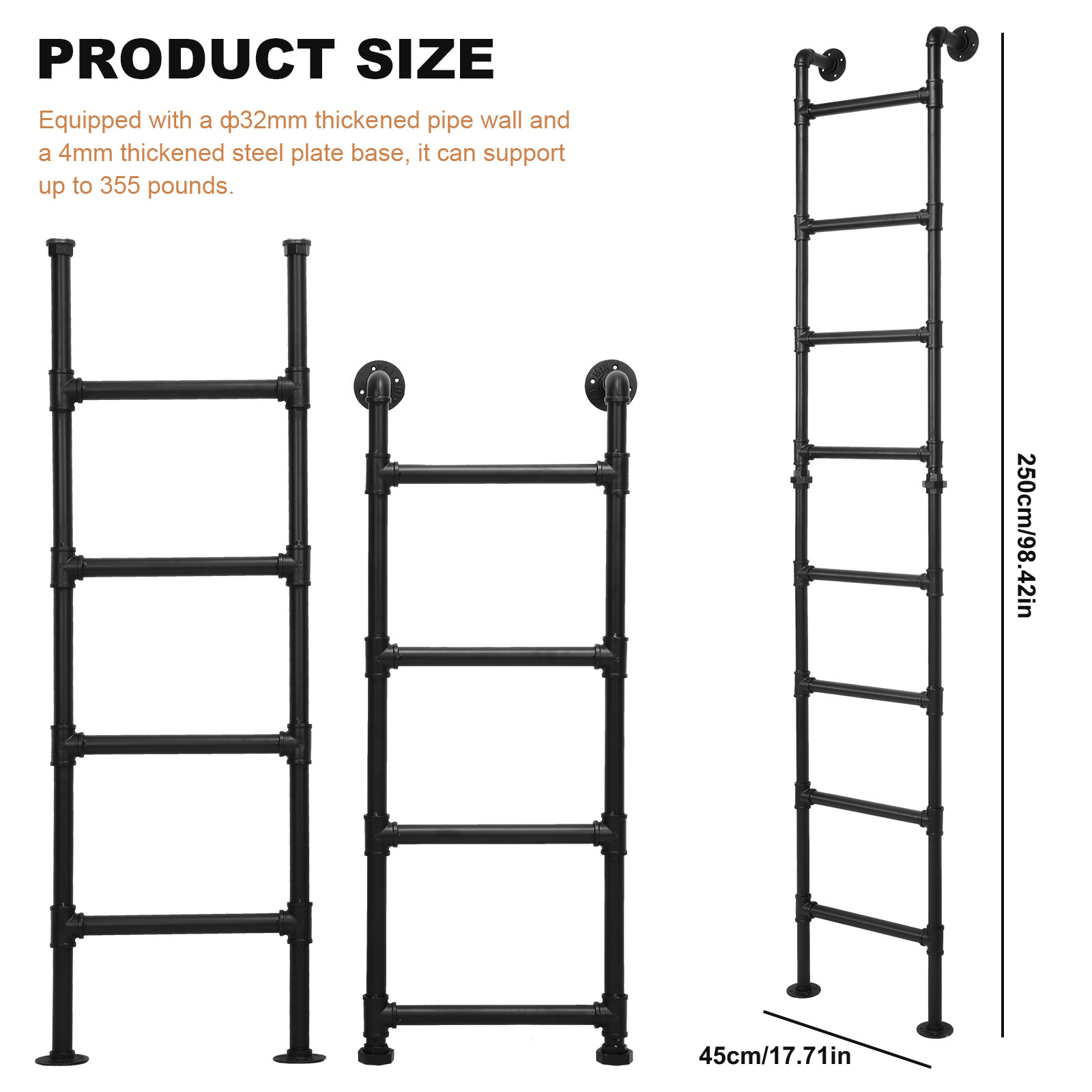 Fire Escape Ladder - 8Ft Loft Ladders Fire Escape Ladder