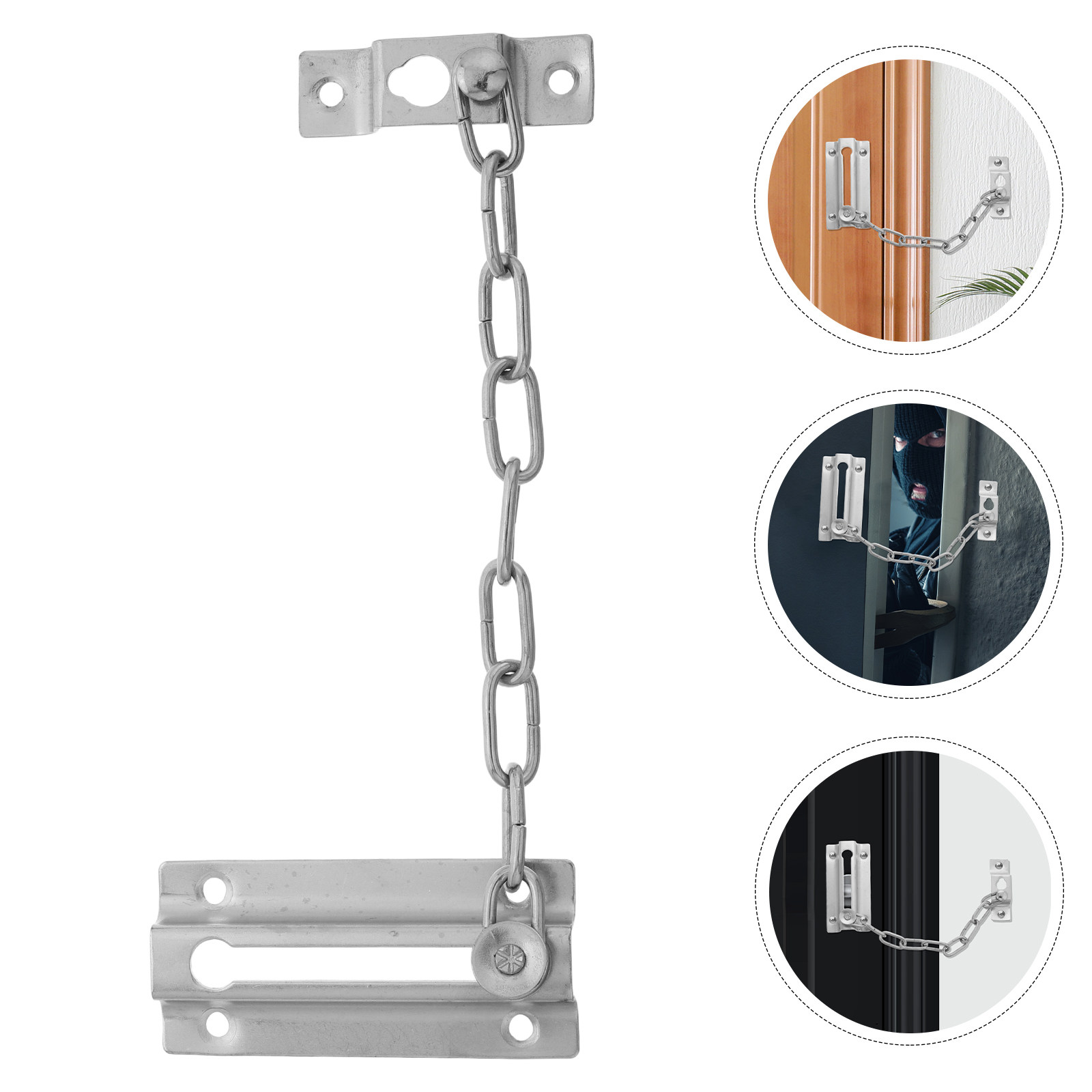 Security Chain Door - Anti-Theft Door Chain Lock Heavy Duty