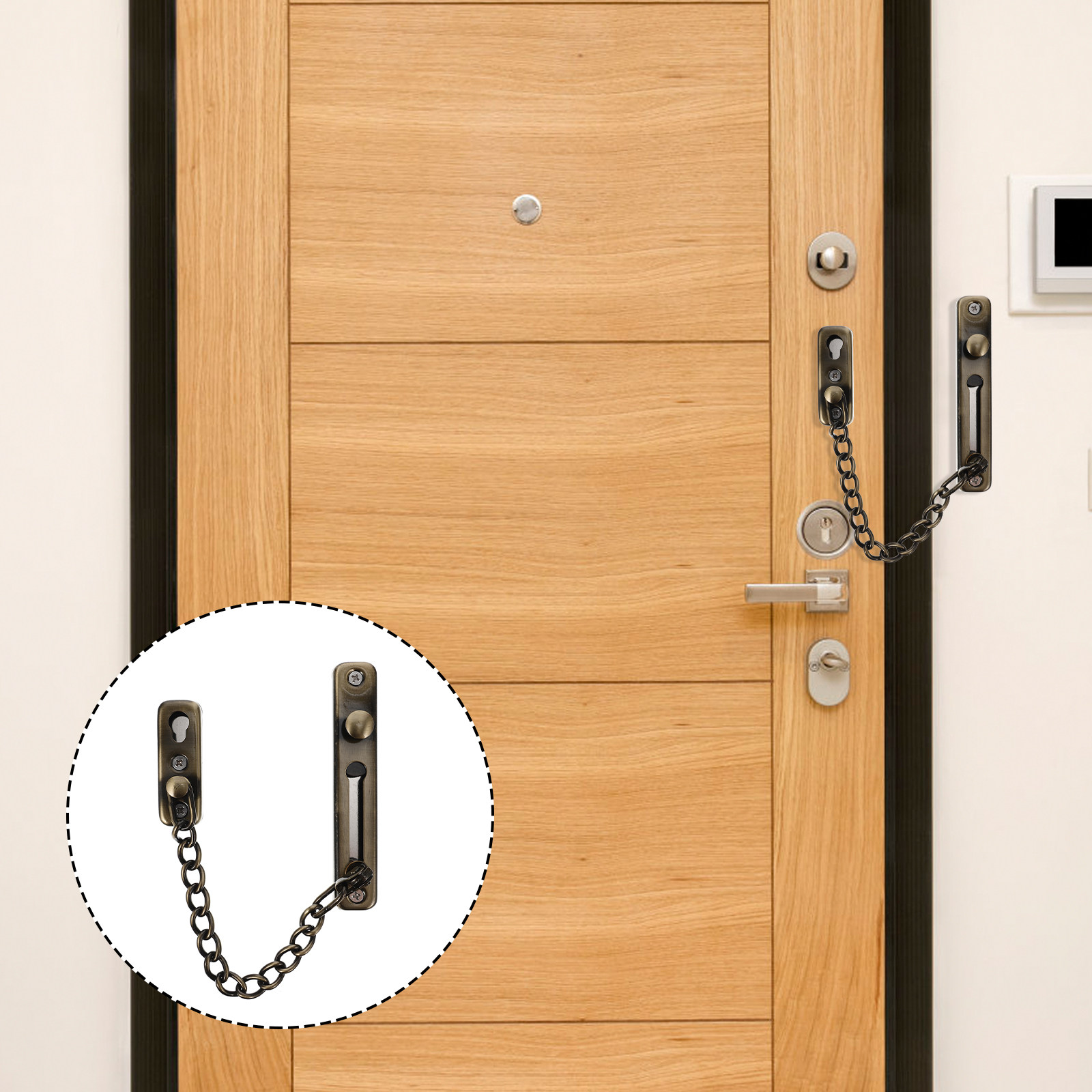 Drill-Free Stainless Steel Doo - Security Chain Door ulasan dan harga