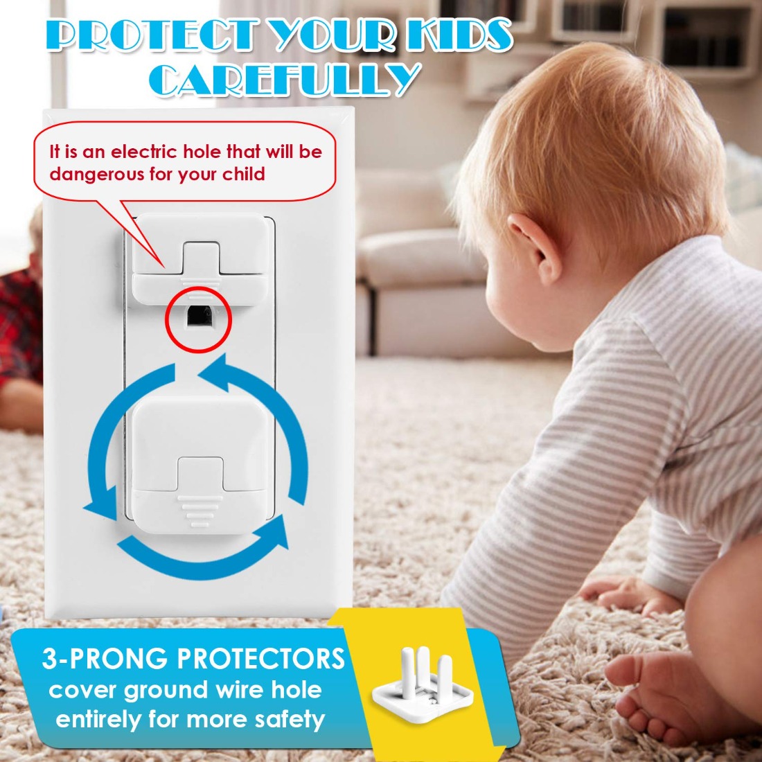38 Pcs White Plastic Childproo - Outlet Cover Baby ulasan dan harga