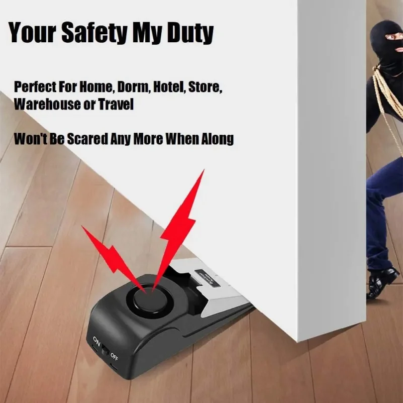 120db Wireless Door Stop Stopp - Door Stop Alarm ulasan dan harga