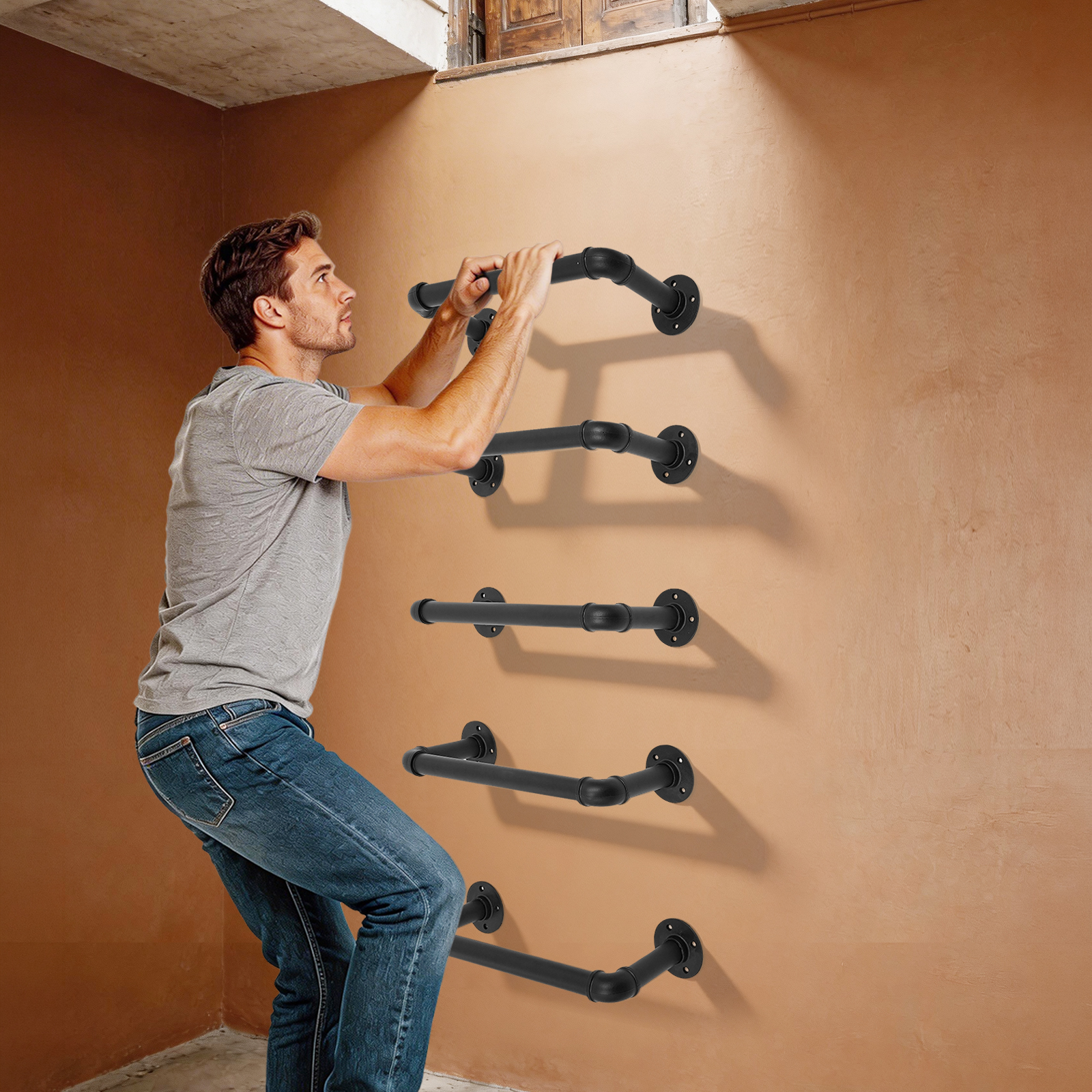 5 Pcs Wall Mounted Emergency E - Fire Escape Ladder ulasan dan harga