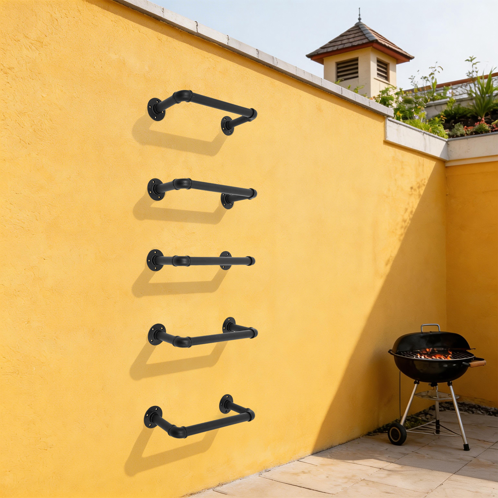 5 Pcs Wall Mounted Emergency E - Fire Escape Ladder ulasan dan harga