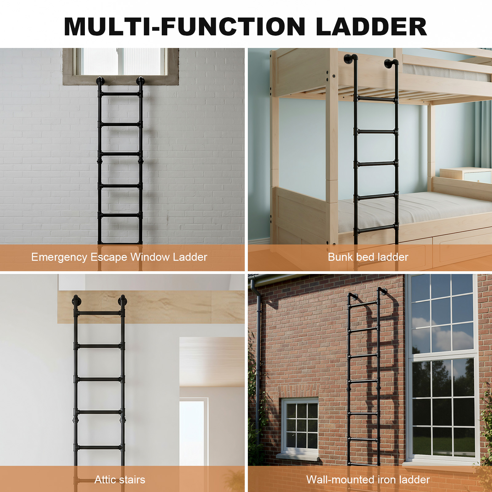 8Ft Loft Ladders Fire Escape L - Fire Escape Ladder ulasan dan harga