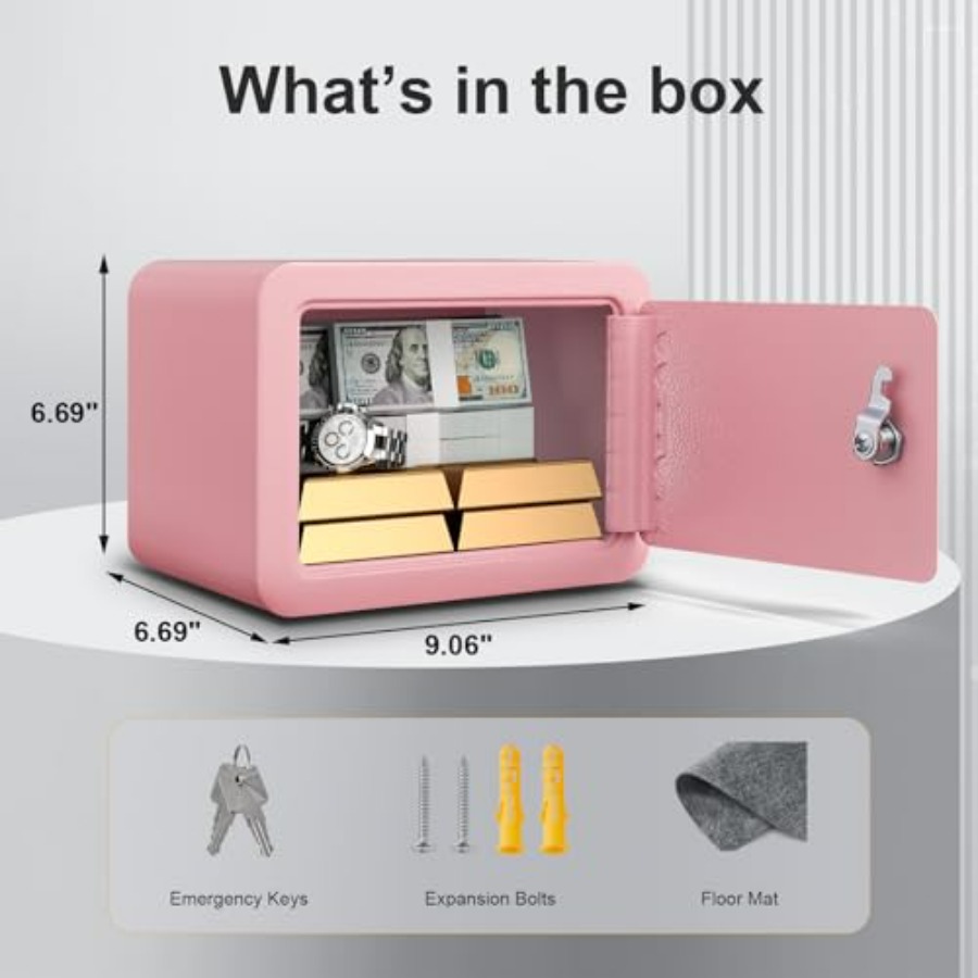 0.23 Cubic Small Safe Box for  - Lockbox Key Secure ulasan dan harga