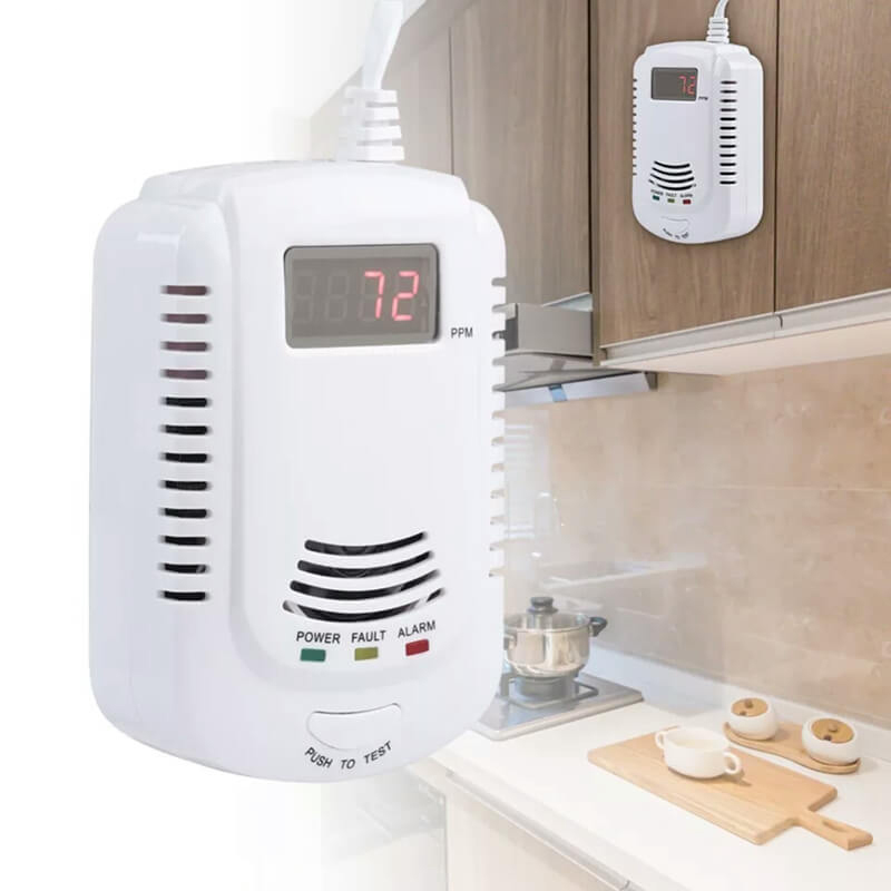 2 in 1 Gas Detector, Plug-in H - Co Detector Plug ulasan dan harga