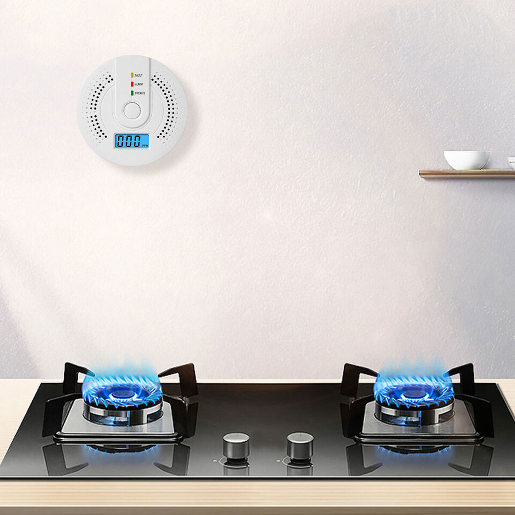 Digital Carbon Monoxide Detect - Smoke Detector Interconnected ulasan dan harga