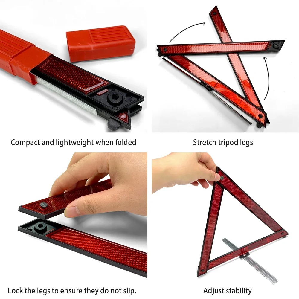 Car Tripod Folded Stop Sign Re - Emergency Exit Sign ulasan dan harga