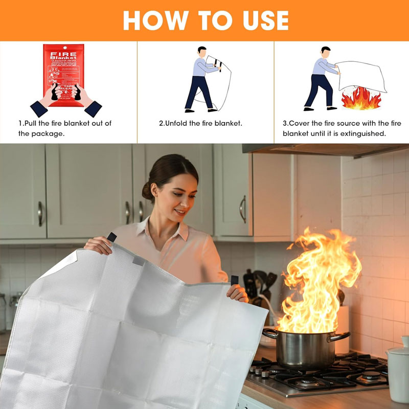 Fiberglass Flame Retardant Sup - Fire Blanket Kitchen ulasan dan harga
