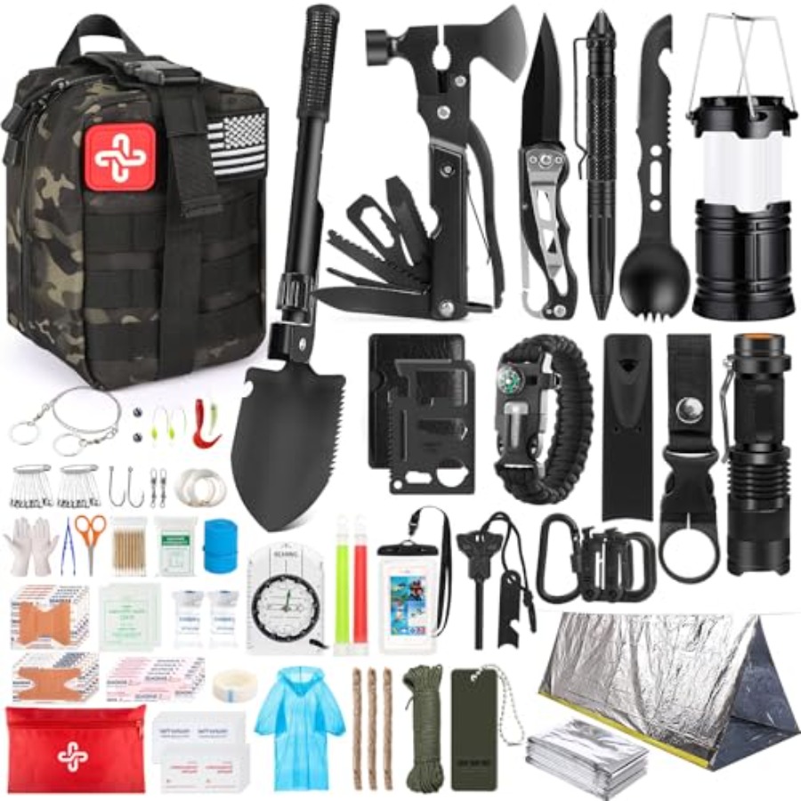 Survival Kit, 250Pcs Survival  - First Aid Bag Kit ulasan dan harga