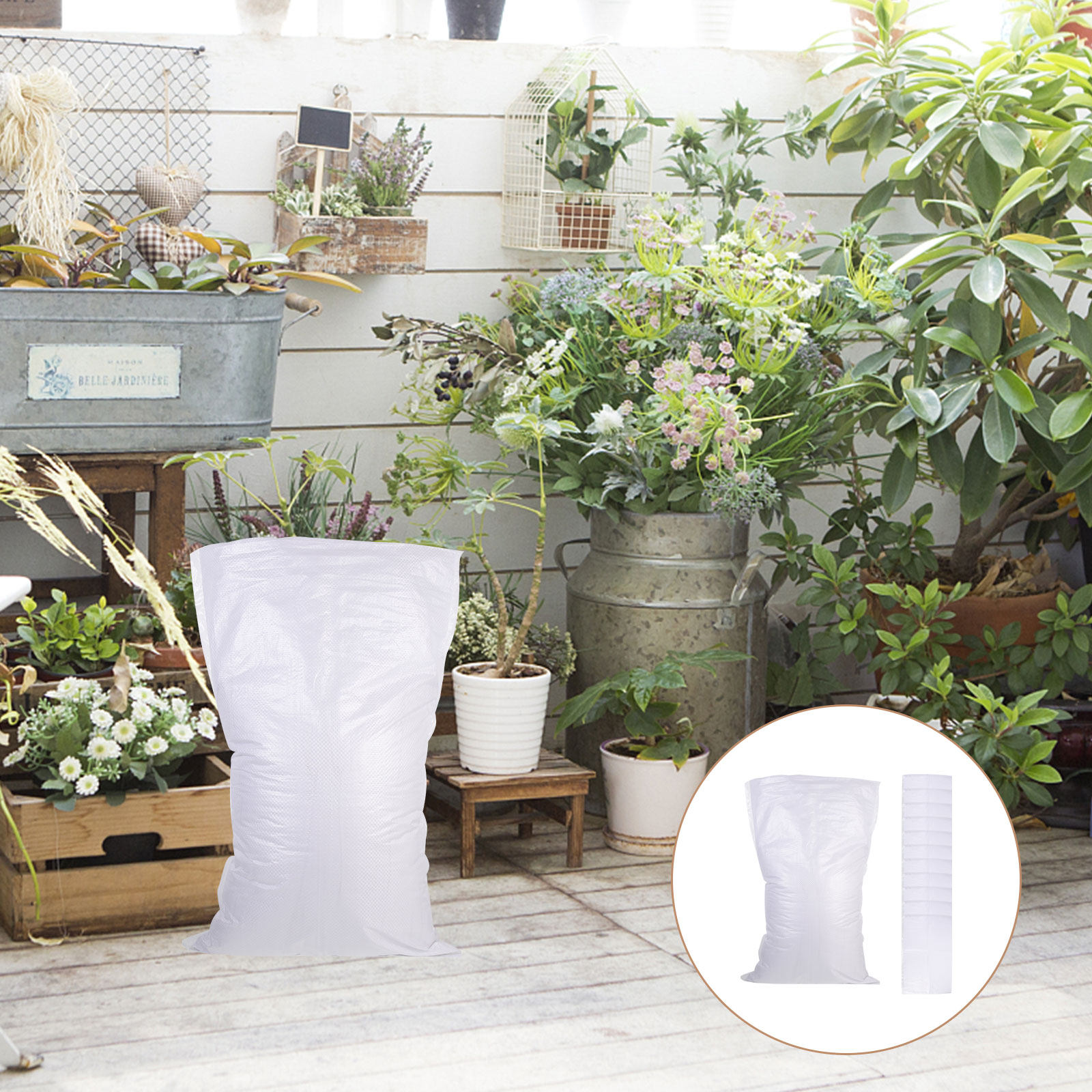 16Pcs Empty Woven Flood Sandba - Flood Barrier Bag ulasan dan harga
