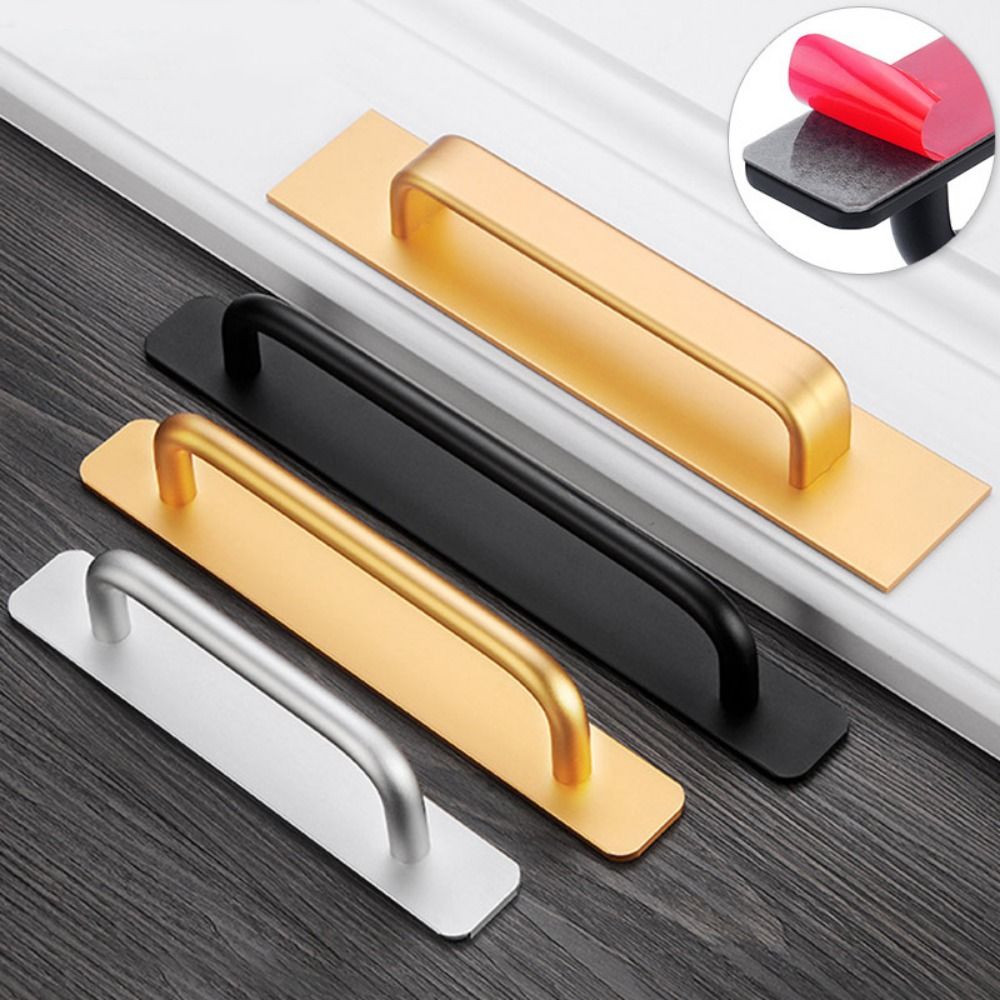Punch-free Door Handle Aluminu - Window Lock Bar ulasan dan harga