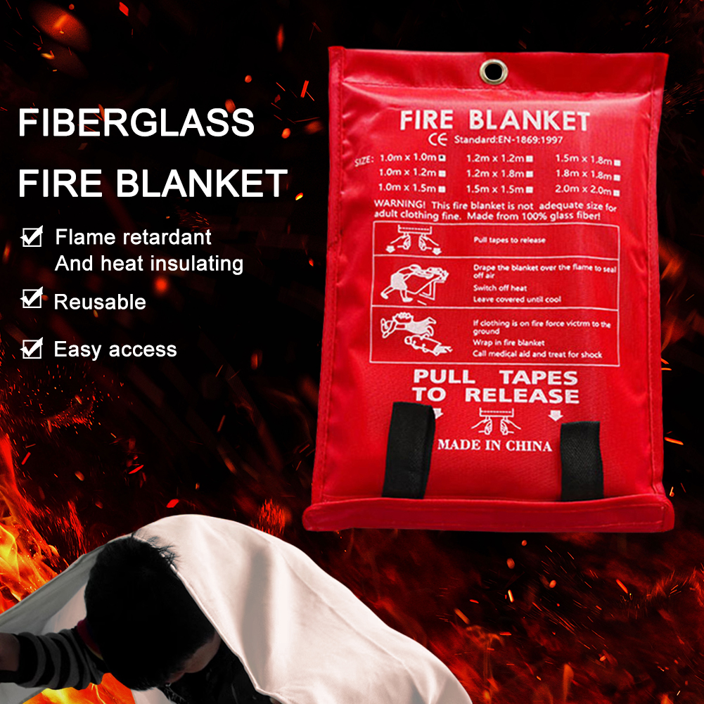 Fire Blanket Fiberglass Fire B - Fire Blanket Kitchen ulasan dan harga