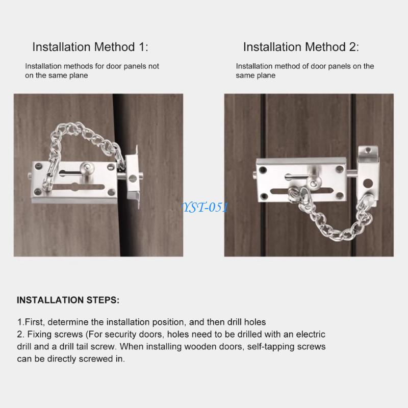 E15A Corrosions Resistant Stee - Security Chain Door ulasan dan harga