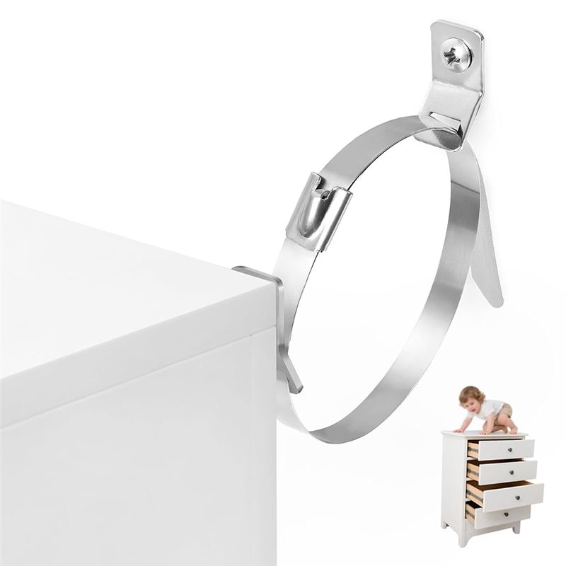 A05E-10Pcs Furniture Wall Anch - Earthquake Anchor Strap ulasan dan harga