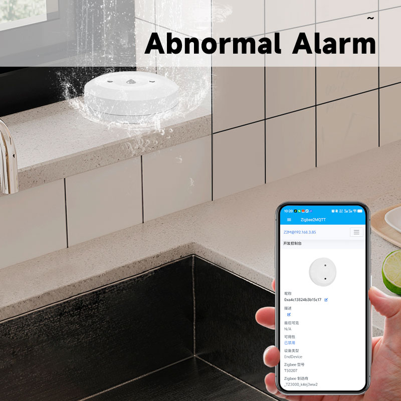 Smart ZigBee3.0 2MQTT Water Le - Water Alarm Sensor ulasan dan harga