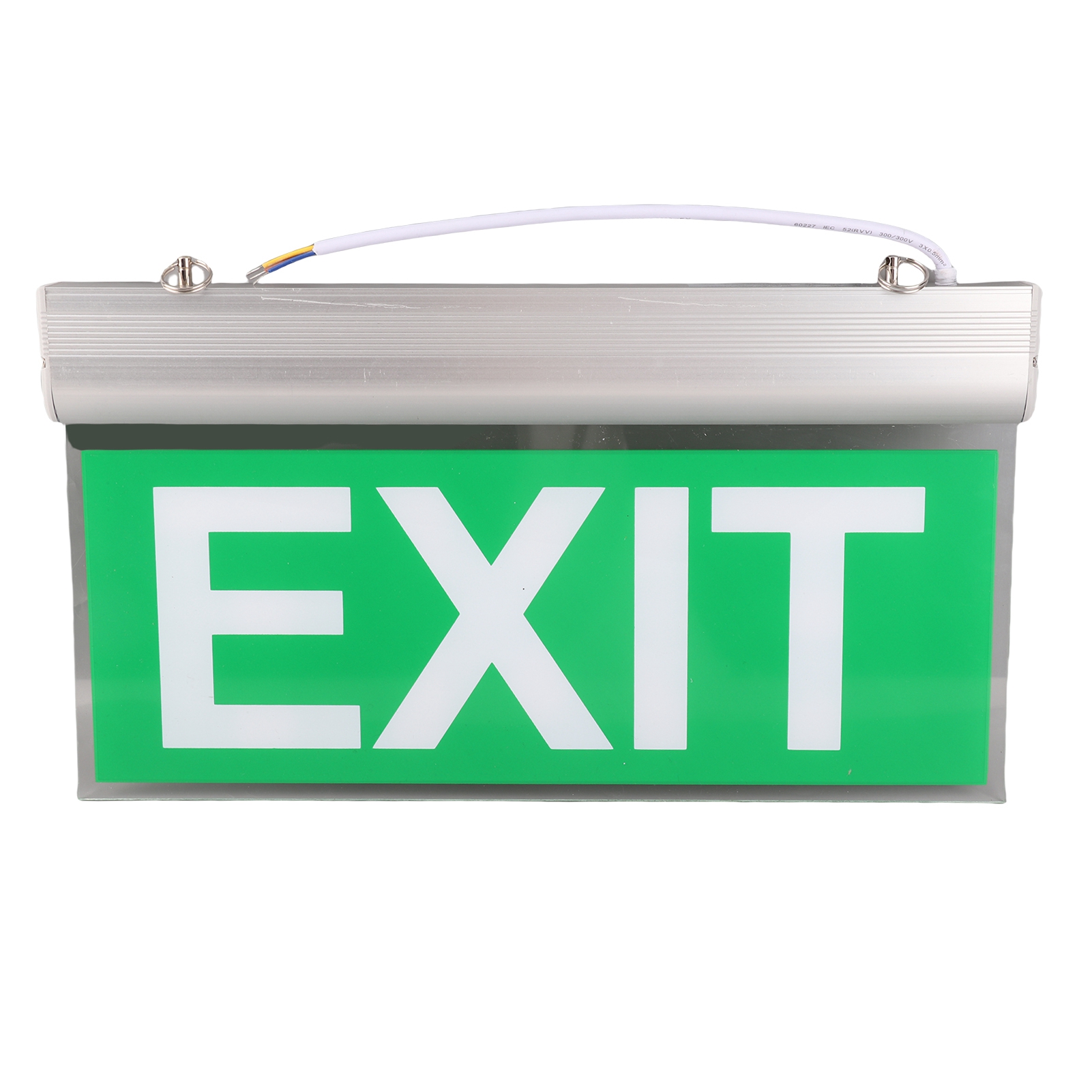 110-220V 3W 12LED Acrylic Emer - Emergency Exit Sign ulasan dan harga
