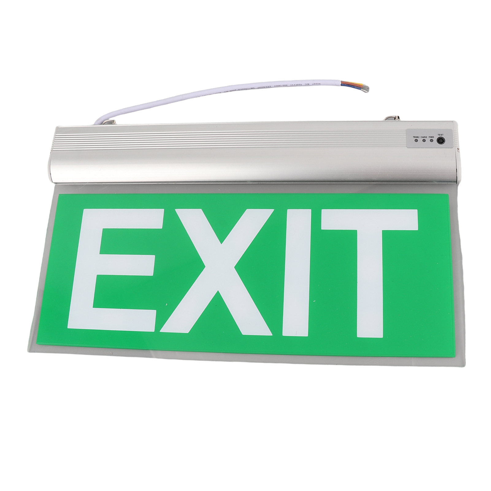 110-220V 3W 12LED Acrylic Emer - Emergency Exit Sign ulasan dan harga