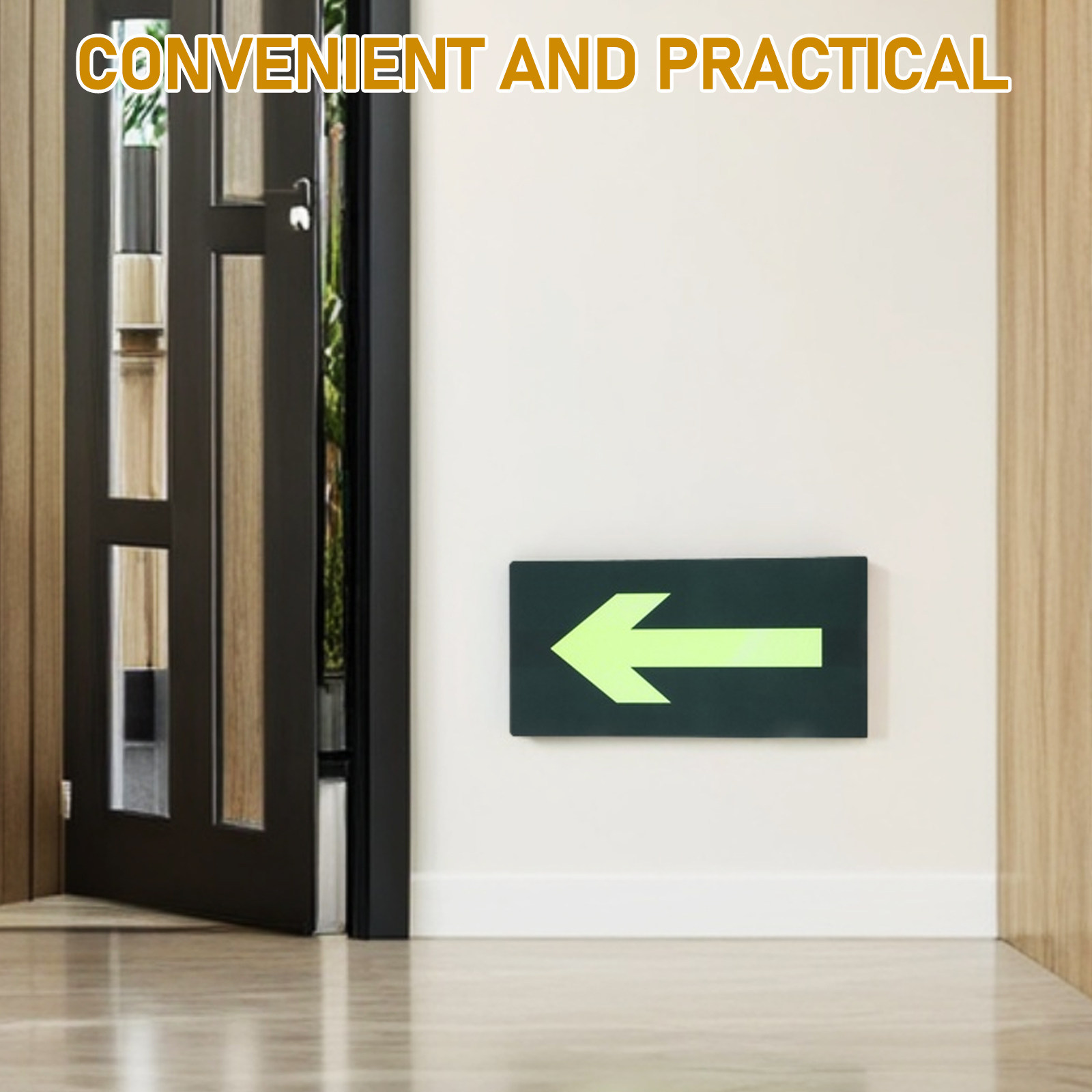8Pcs Luminous Emergency Fire E - Emergency Exit Sign ulasan dan harga