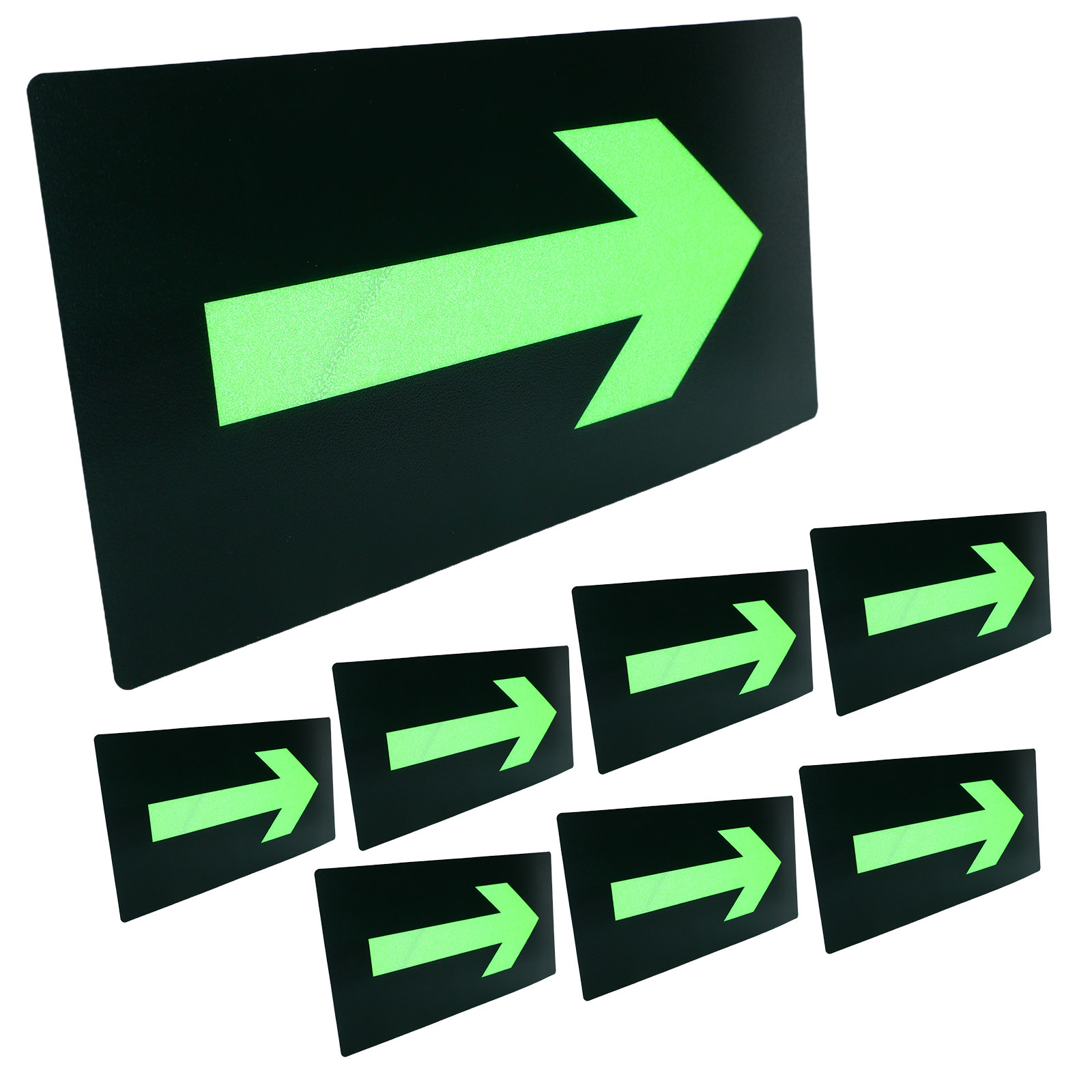 8Pcs Fire Evacuation Arrow Sti - Emergency Exit Sign ulasan dan harga