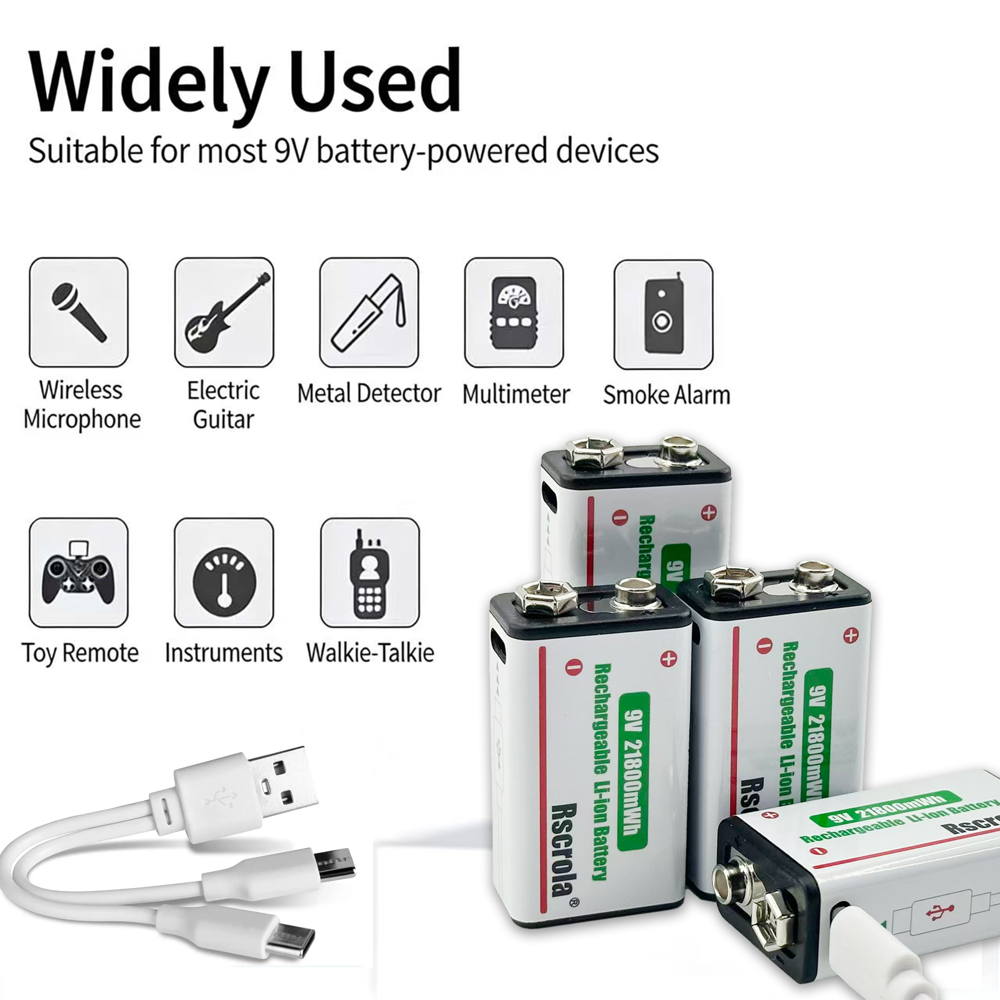 Long-Lasting 9V Lithium ion Re - Smoke Detector Interconnected ulasan dan harga