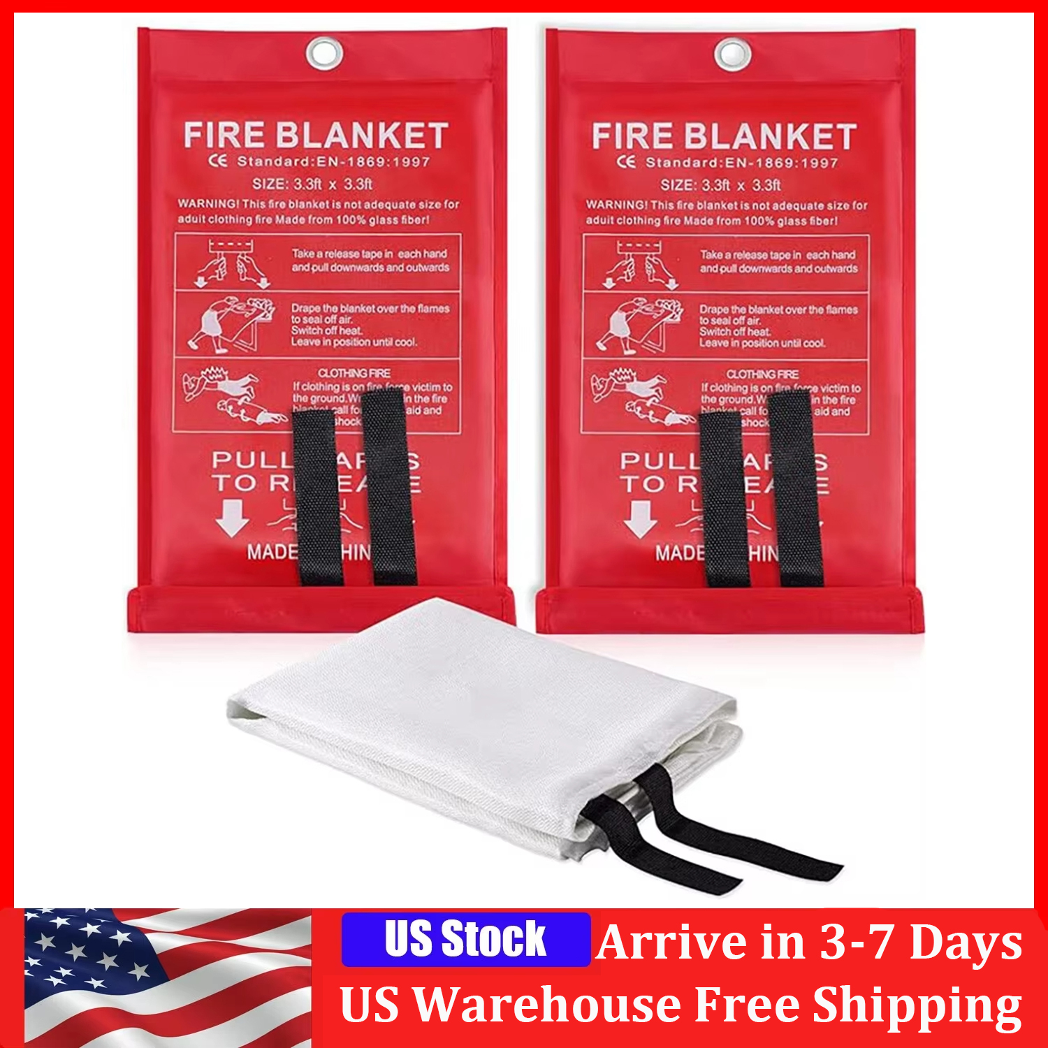 1M*1M Fire Blanket, Kitchen Es - Fire Blanket Kitchen ulasan dan harga