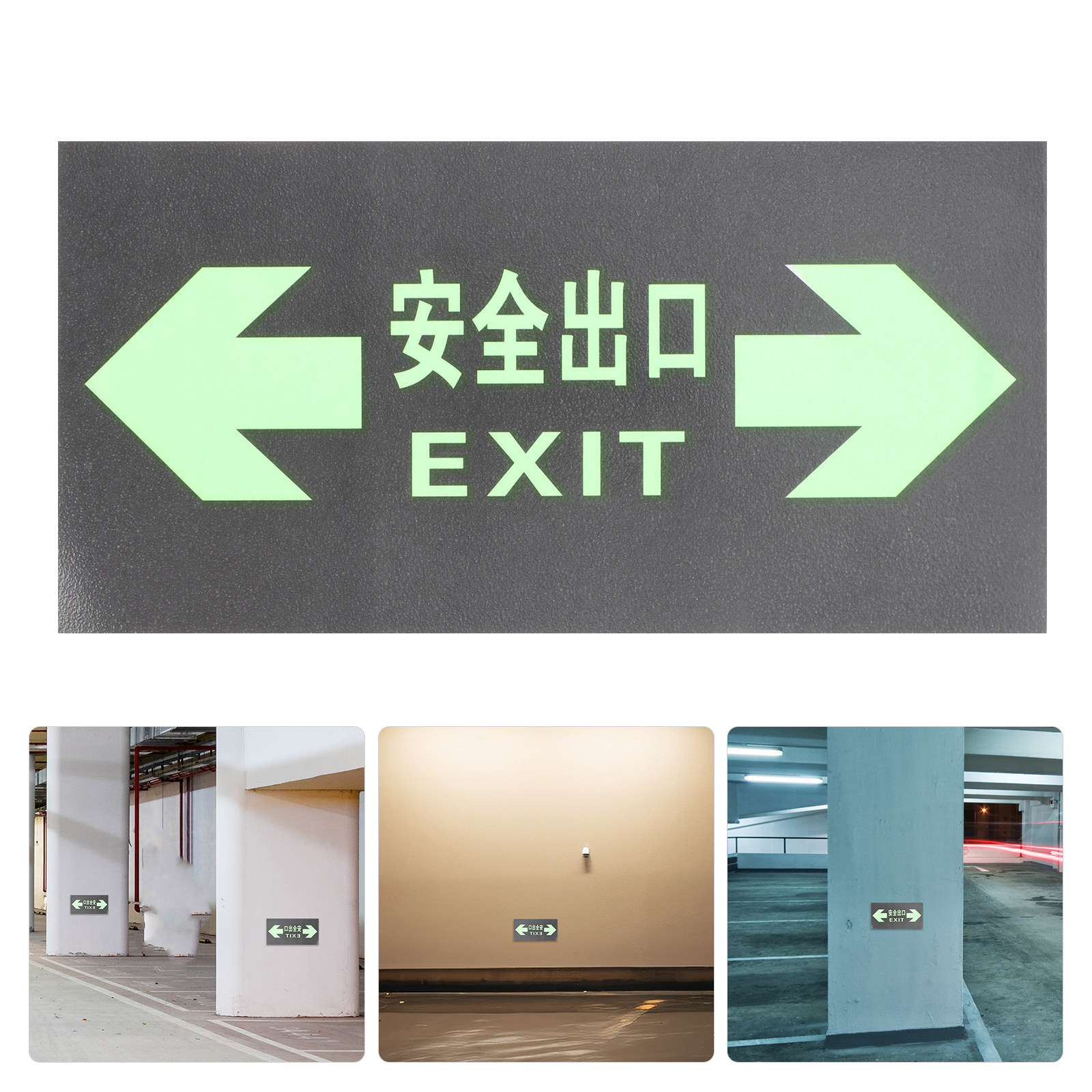 10Pcs Luminous Safety Exit Sig - Emergency Exit Sign ulasan dan harga