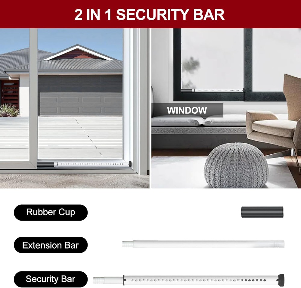 Sliding Door Security Bar, Hea - Window Lock Bar ulasan dan harga