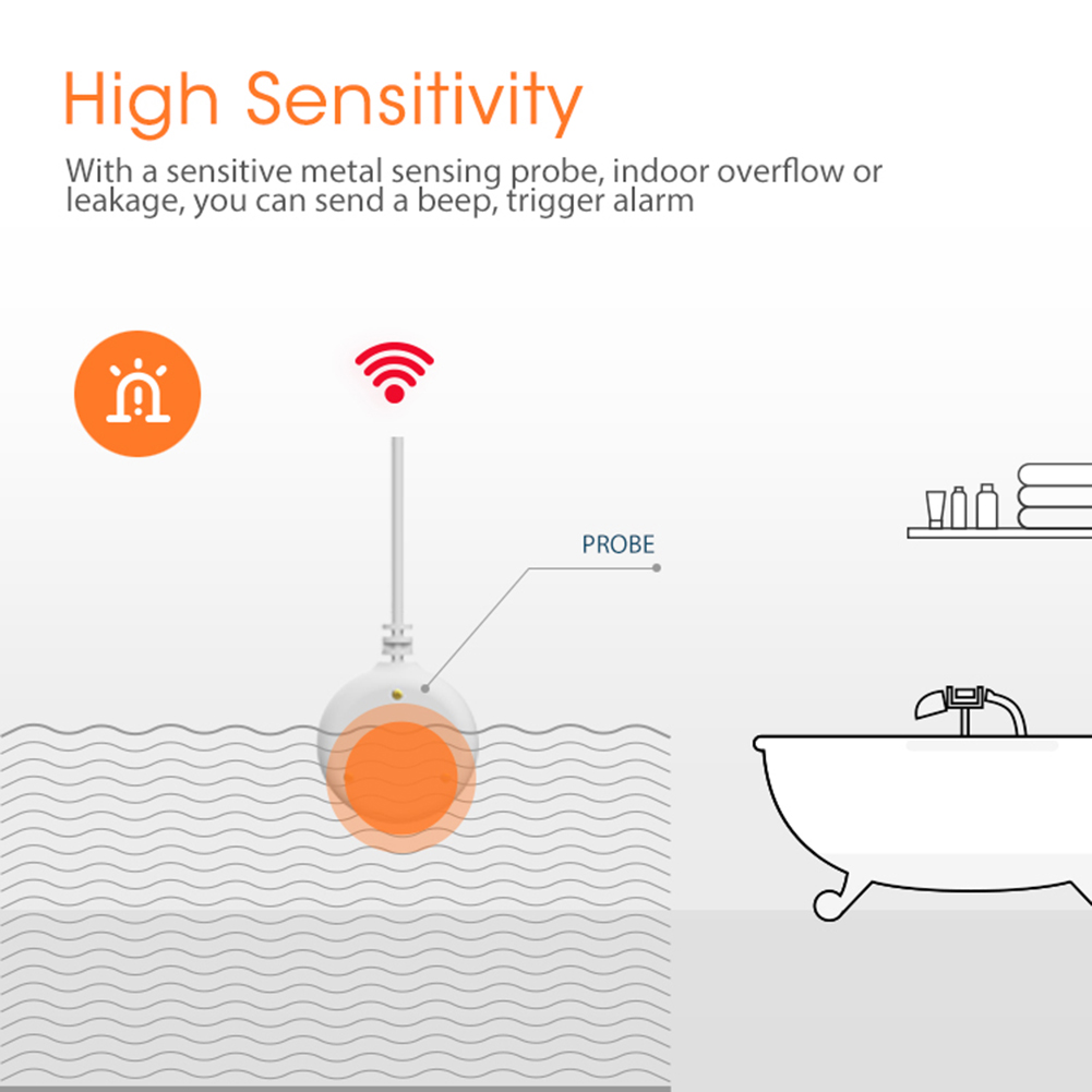 Tuya ZigBee Overflow Security  - Water Alarm Sensor ulasan dan harga