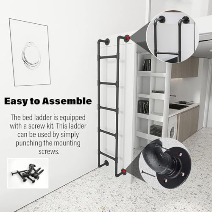 Wall Mounted Metal Step Ladder - Fire Escape Ladder ulasan dan harga