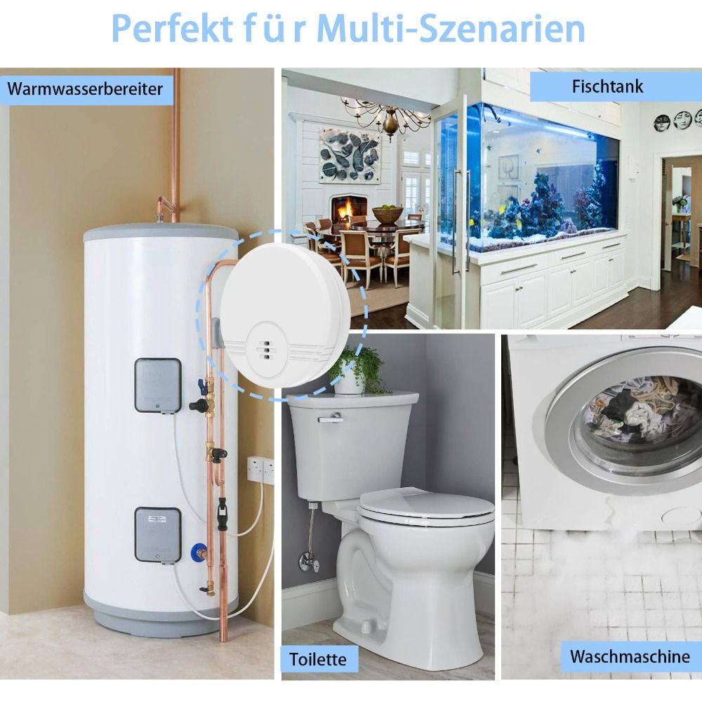 Dual Mode Sensor Water Leak Al - Water Alarm Sensor ulasan dan harga