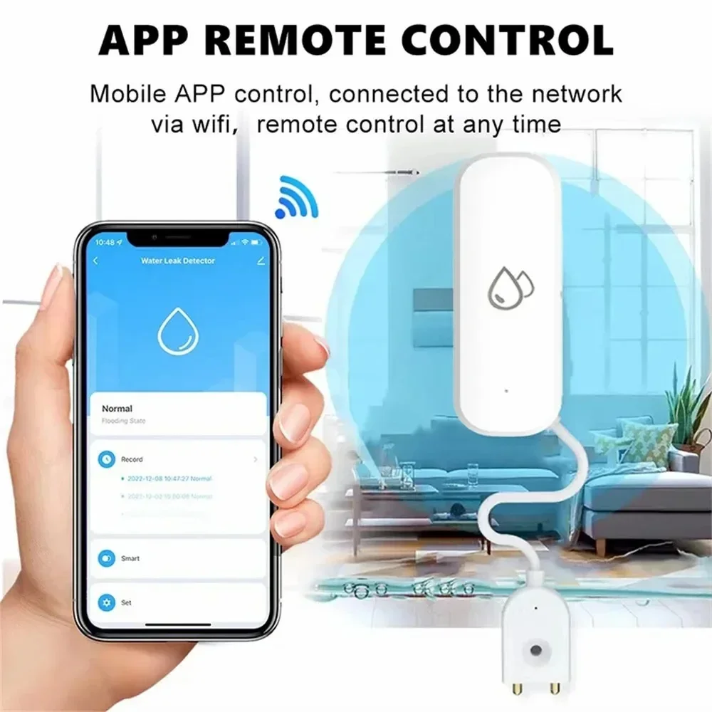 Tuya WiFi Water Sensor Leakage - Water Alarm Sensor ulasan dan harga