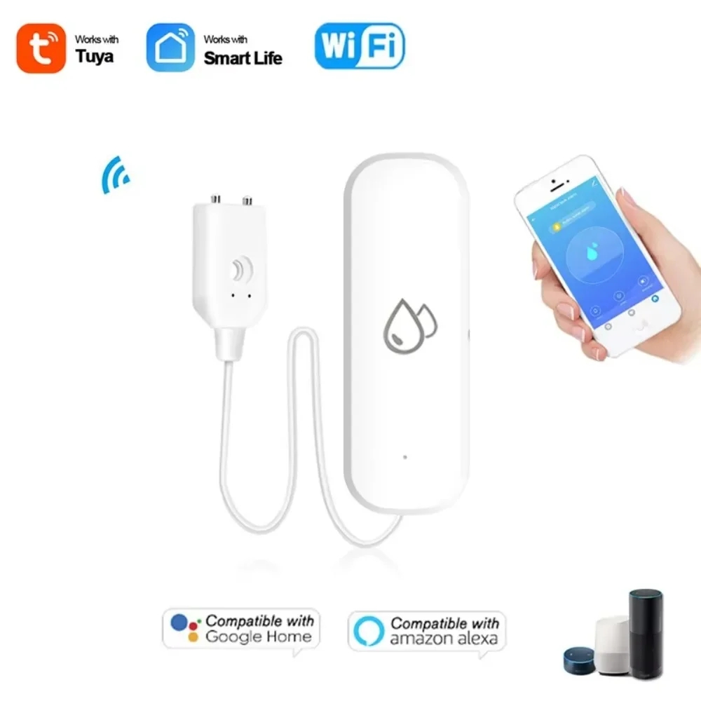 Tuya WiFi Water Sensor Leakage - Water Alarm Sensor ulasan dan harga