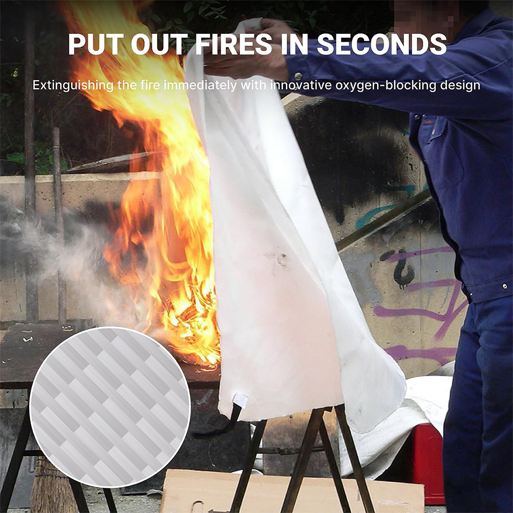Fire Blanket 1/1.2/2M Easy & Q - Fire Blanket Kitchen ulasan dan harga
