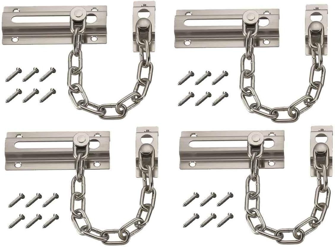 4PCS Door Chain Guard Security - Security Chain Door ulasan dan harga