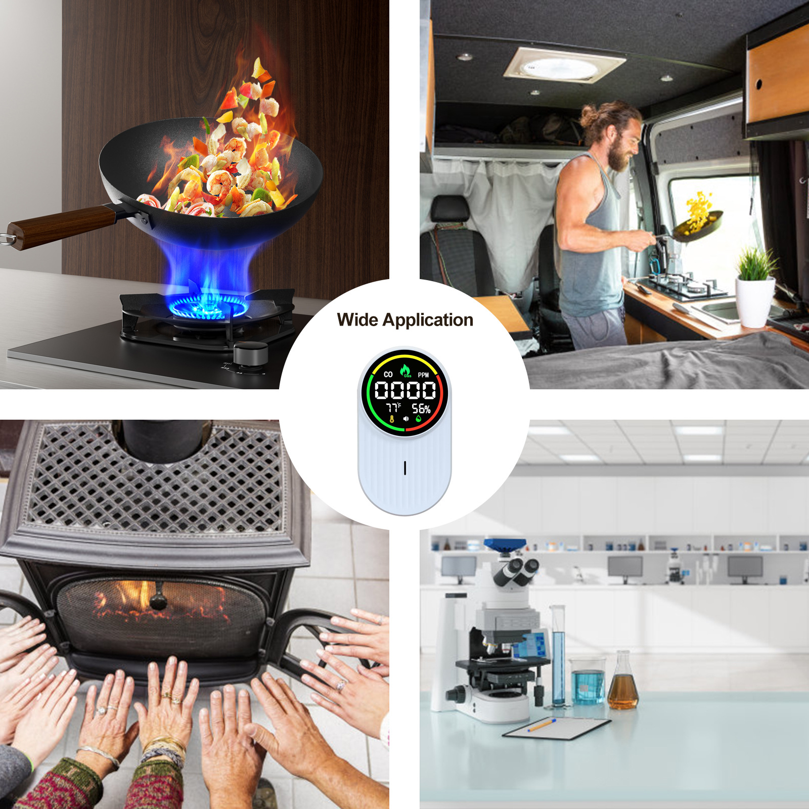 Carbon Monoxide Detector RV CO - Co Detector Plug ulasan dan harga