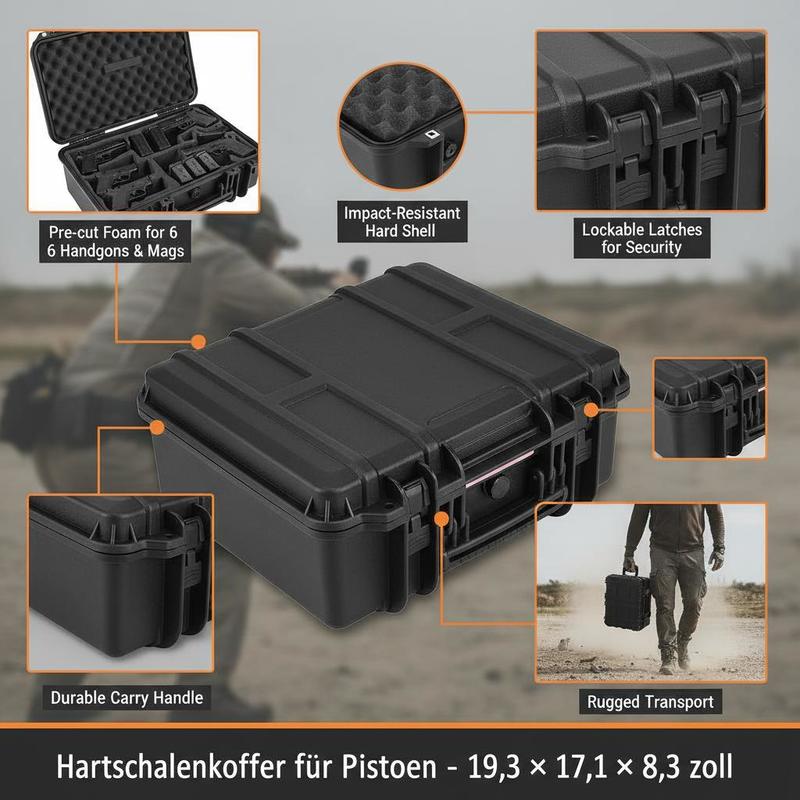 Gun Storage Box 15 x 12 x 10 I - Lockbox Key Secure ulasan dan harga
