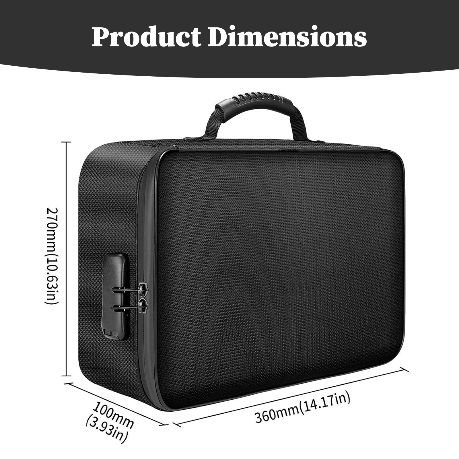 Fireproof Document Bag with Lo - Fire Safe Document ulasan dan harga