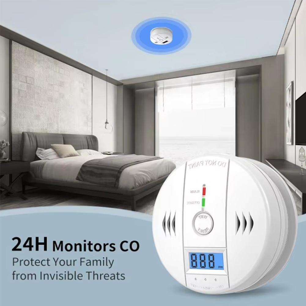Household Carbon Monoxide Alar - Smoke Detector Interconnected ulasan dan harga