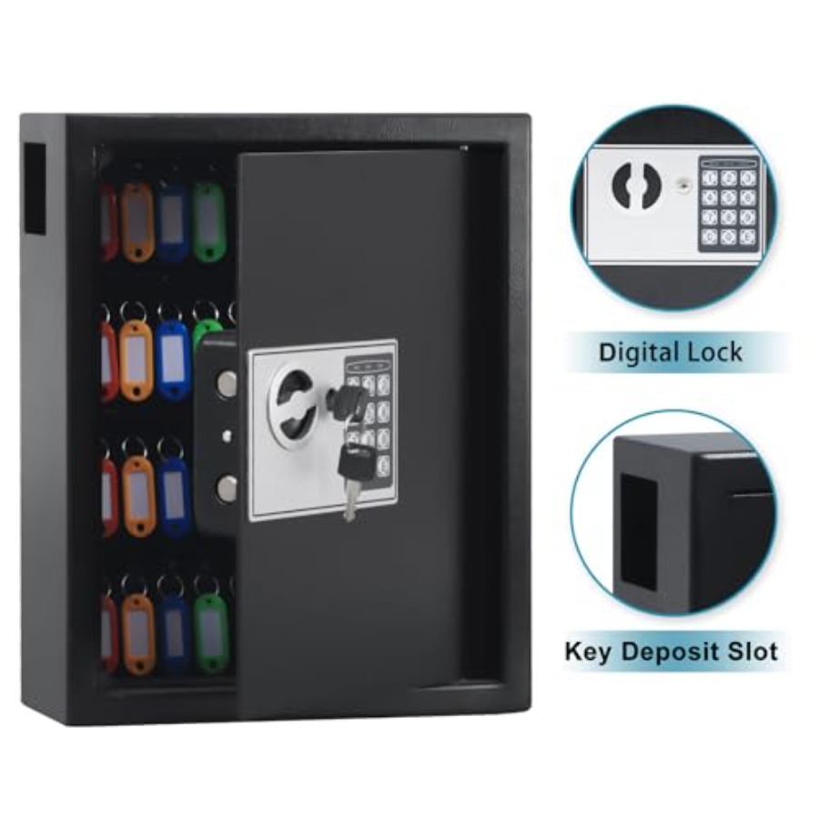 Wall mount electronic key cabi - Lockbox Key Secure ulasan dan harga