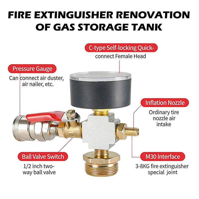 Small Air Tank Pressure Adapte - Fire Extinguisher Small ulasan dan harga